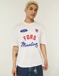 Hollister Men's Ford Mustang Graphic Soccer Jersey T-shirt Size Large Nwt. Fixed Price $42.00.