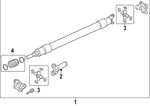 2023-2025 Genuine Ford F-250 Super Duty 6.7L 10.50 Rear Drive Shaft PC3Z-4602-W. Fixed Price $659.62.