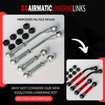 Mercedes ML63 Lowering Links Kit ML500 GL63 GL500 X164 W164 Fully Adjustable. Fixed Price $106.22.