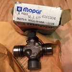 Dodge Plymouth Chrysler Nos Mopar Universal Joint Kit Part# 4741304. Fixed Price $60.00.