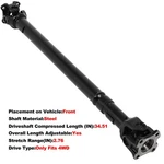 Front Driveshaft Ford Expedition 2003-2006 F-150 2004-08 938-076 2L1Z4A376AA. Fixed Price $118.73.
