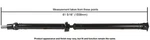 Rear Cardone Drive Shaft For 10-12 Legacy (65-7030). Fixed Price $459.70.