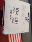 New Oem 10-4-481 Dana Spicer End Yoke 1000 Series, (F1-3A). Fixed Price $30.00.