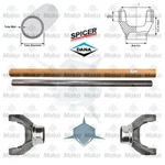 Spicer Tubing 3.000"X.083" 24-30-42-7400 & 2X Mako 1330 Weld Yokes 2-28-1697. Fixed Price $214.30.