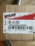 Spicer Dana Slip Yoke 70-3-41X Sleeve Assembly SPL70 Shaft New Drivetrain. Fixed Price $110.00.