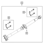 For Dodge Durango 2018-2025 53010845AC Rear Drive Shaft. Fixed Price $951.11.