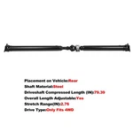 Drive Shaft For Toyota Tundra 2007-2017 V8 5.7L Standard Crew Cab Pickup 936-727. Fixed Price $265.31.