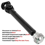 Front Driveshaft For Mercedes-benz ML350 W163 2003-2005 V6 3.7L Automatic 936321. Fixed Price $129.93.