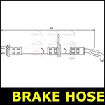 Brake Hose Front Right For Toyota Corolla Ii 2.0 97- 02 Diesel Apec. Fixed Price $30.33.
