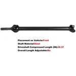 Drive Shaft For Cadillac Escalade 2015-2017 V8 6.2L Front 4WD 22760960 23197289. Fixed Price $132.63.