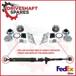 2020-2022 Jeep Gladiator 2X Driveshaft Cv-joint's 8 Bolt (front And Rear). Fixed Price $288.00.