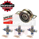 Driveshaft Kit Center Bearing & 3 X Spicer U-joints Fits 2005-2015 Toyota Tacoma. Fixed Price $112.90.