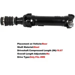 Rear Driveshaft For Jeep Tj Wrangler 1997-2006 L6 4.0L 4WD 52098787AC 936-070. Fixed Price $117.75.