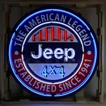 Jeep Neon Sign In Steel Case 36" Wrangler 4X4 Gladiator Garage Wall Lamp Light. Fixed Price $1199.99.