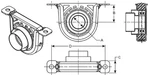 Dana 212030-1X Drive Shaft Center Support Bearing. Fixed Price $122.99.