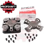 Two Spicer 1810 Universal Joint Bearing Plate Style Greasable 5-281X, CP18N, 381. Fixed Price $289.90.