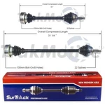 For Vw Golf Jetta Passat Fwd 2 Front Cv Axle Shafts Surtrack Set Std.trans.. Fixed Price $153.96.