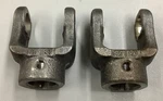 Lot Of 2 Skf 10-0493 Universal Joint Implement Yokes 1" Bore W/ Keyway (B174). Fixed Price $35.00.