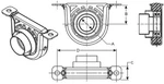Drive Shaft Center Support Bearing-fsgr Dana Spicer 212031-1X. Fixed Price $173.99.