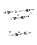 Genuine Mopar Front Drive Shaft Left Remanufactured R8067361AB. Fixed Price $300.91.