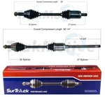 Surtrack Pair Set Of 2 Front Cv Axle Shafts For Bmw F15 F16 X5 X6 XDRIVE35I Awd. Fixed Price $251.95.