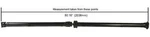Shaft-driveshaft / Prop Cardone 65-6000 Reman. Fixed Price $567.83.