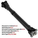 Front Driveshaft For Mercedes-benz W212 E300 E350 2008-09 Awd 936037 A2114106306. Fixed Price $91.45.