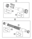 Genuine Mopar Drive Shaft 68408638AB. Fixed Price $662.50.