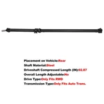 Drive Shaft Rearfits Toyota Tacoma Pre Runner V6 4.0L 2012-15 Rwd 3710004382. Fixed Price $150.87.