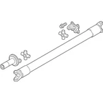 Genuine Ford Drive Shaft FL3Z-4602-M. Fixed Price $636.24.