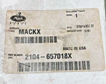 New Genuine Mack 2104-657018X Strap And Bolt Kit. Fixed Price $14.57.